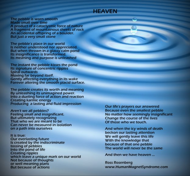 Heaven.  A Poem About On Everlasting Impact.  By Ross Rosenberg